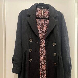 Free People Drop Waist Dress Coat